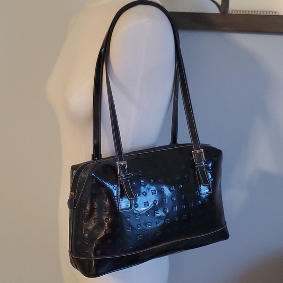 Arcadia Patent Leather Shoulder Bag